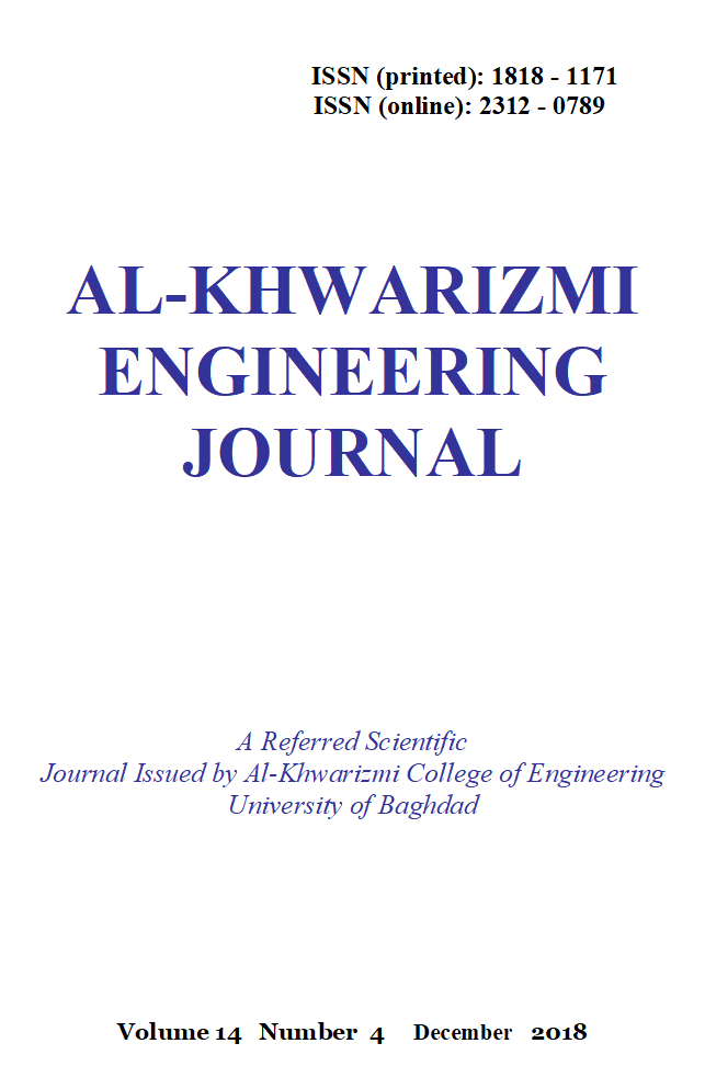 					View Vol. 13 No. 4 (2017): Al-Khwarizmi Engineering Journal
				