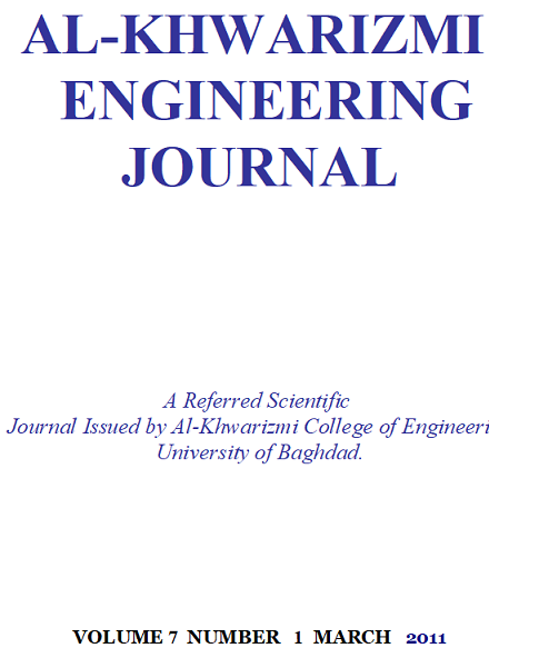 					View Vol. 7 No. 1 (2011): Al-Khwarizmi Engineering Journal
				