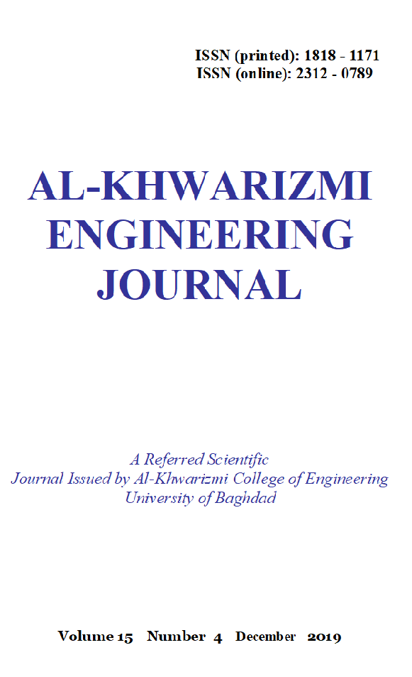 					View Vol. 15 No. 4 (2019): Al-Khwarizmi Engineering Journal
				