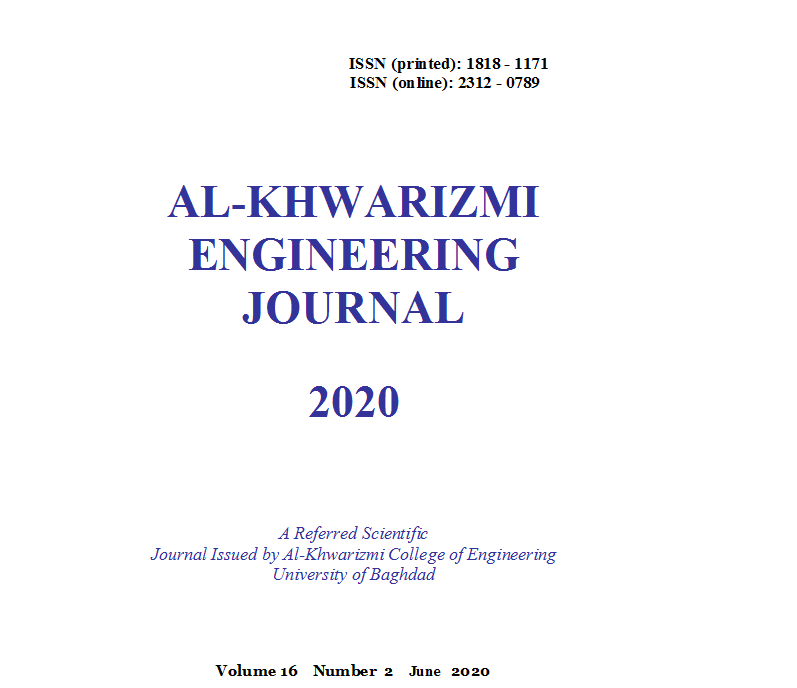 					View Vol. 16 No. 2 (2020): Al-Khwarizmi Engineering Journal
				