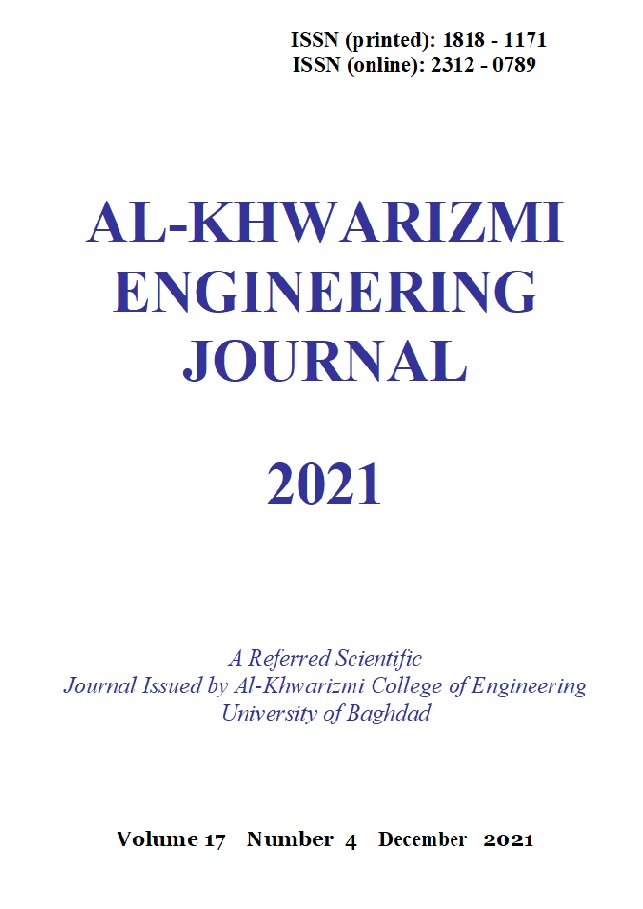 					View Vol. 17 No. 4 (2021): Al-Khwarizmi Engineering Journal
				