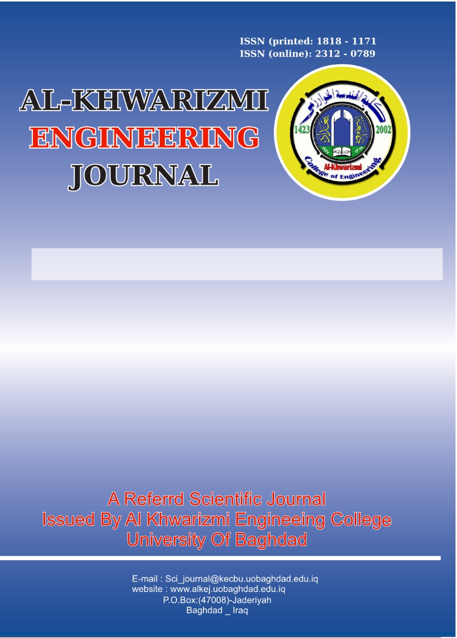 					View Vol. 22 No. 2 (2026): Al-Khwarizmi Engineering Journal 
				